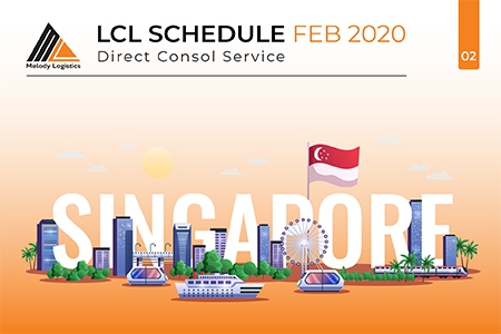 LCL Schedule HCM - SIN/SMR/JKT/HKG/SHA Feb 2020