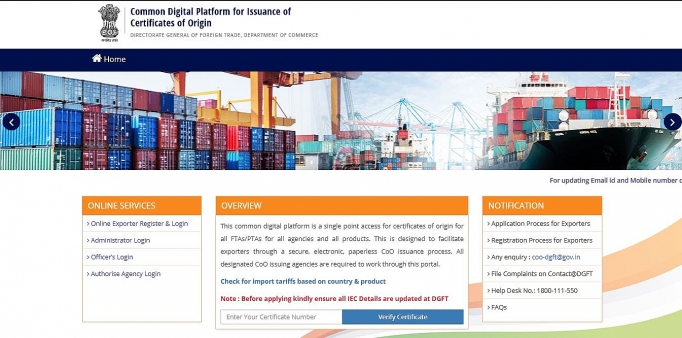 Nền tảng trực tuyến để cấp giấy chứng nhận xuất xứ ưu đãi đang được mở rộng thêm cho các FTA/PTA
