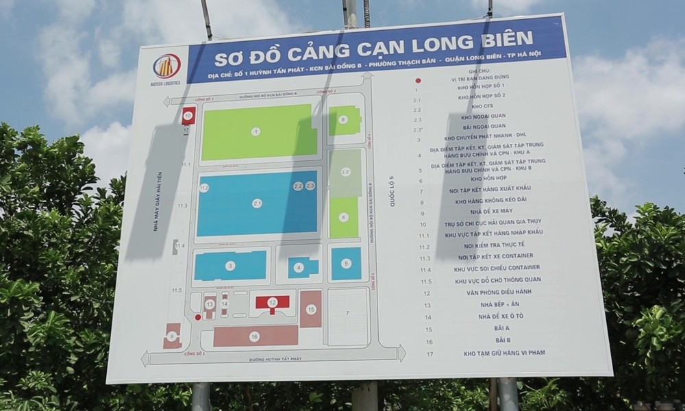 Sơ đồ cảng cạn Long Biên