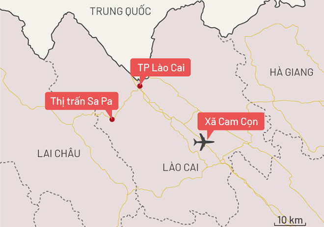 Sân bay Sapa sẽ được đặt tại xã Cam Cọn, huyện Bảo Yên.