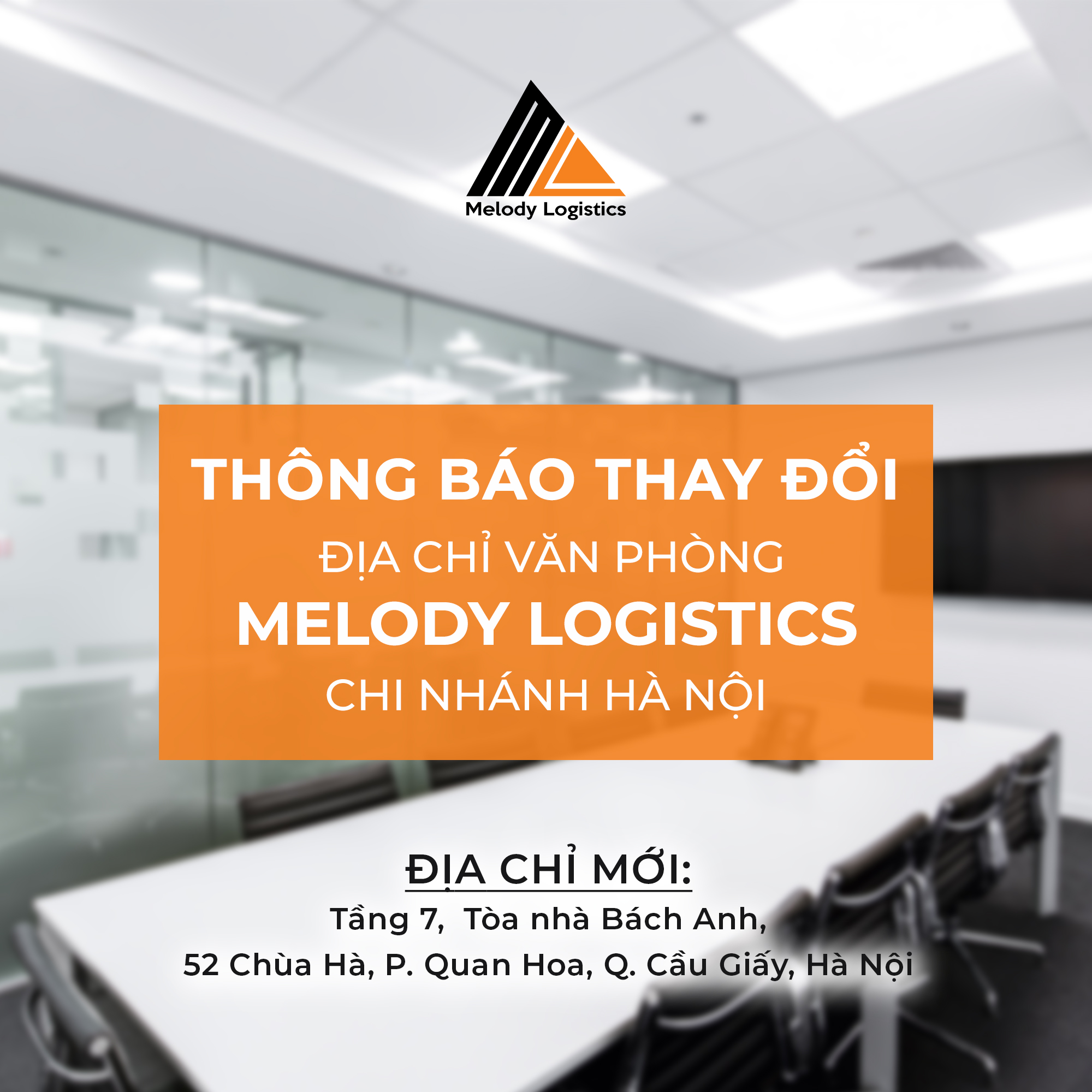 Thông báo thay đổi địa chỉ văn phòng chi nhánh Hà Nội