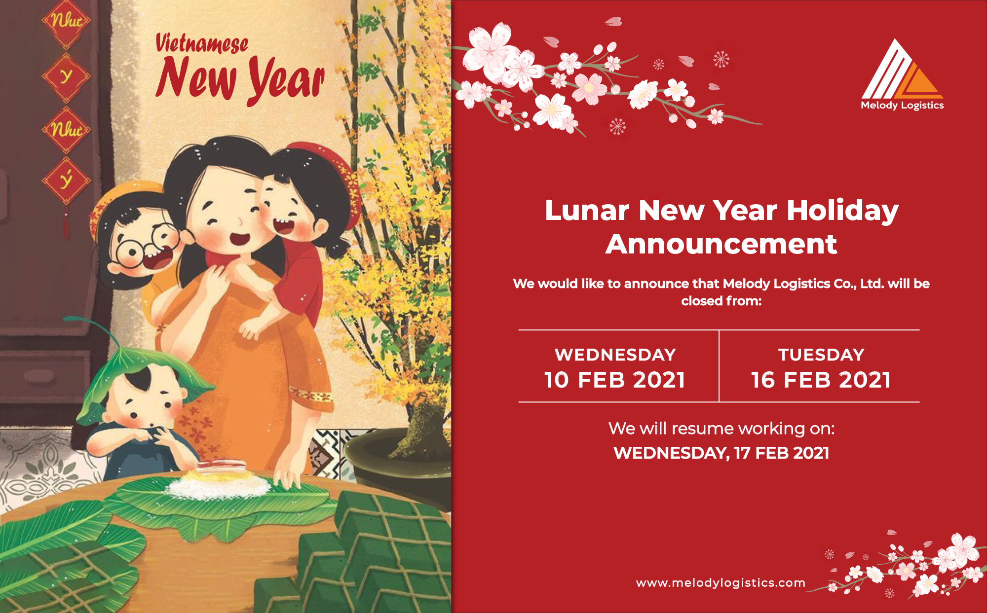 Lunar New Year Holiday Announcement