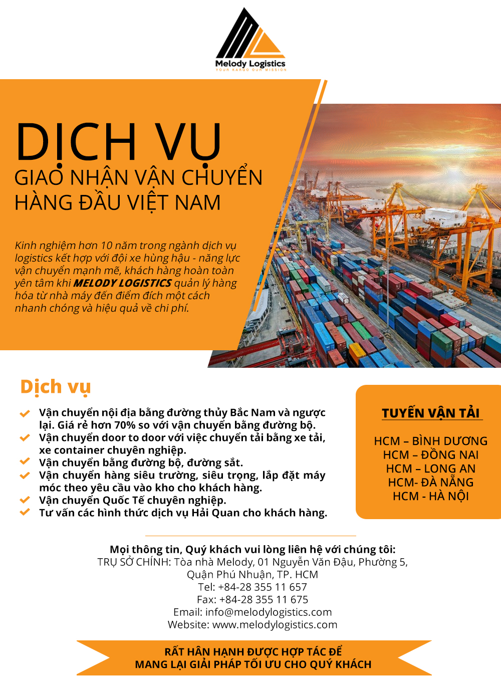 DỊCH VỤ GIAO NHẬN VẬN CHUYỂN UY TÍN - CHUYÊN NGHIỆP
